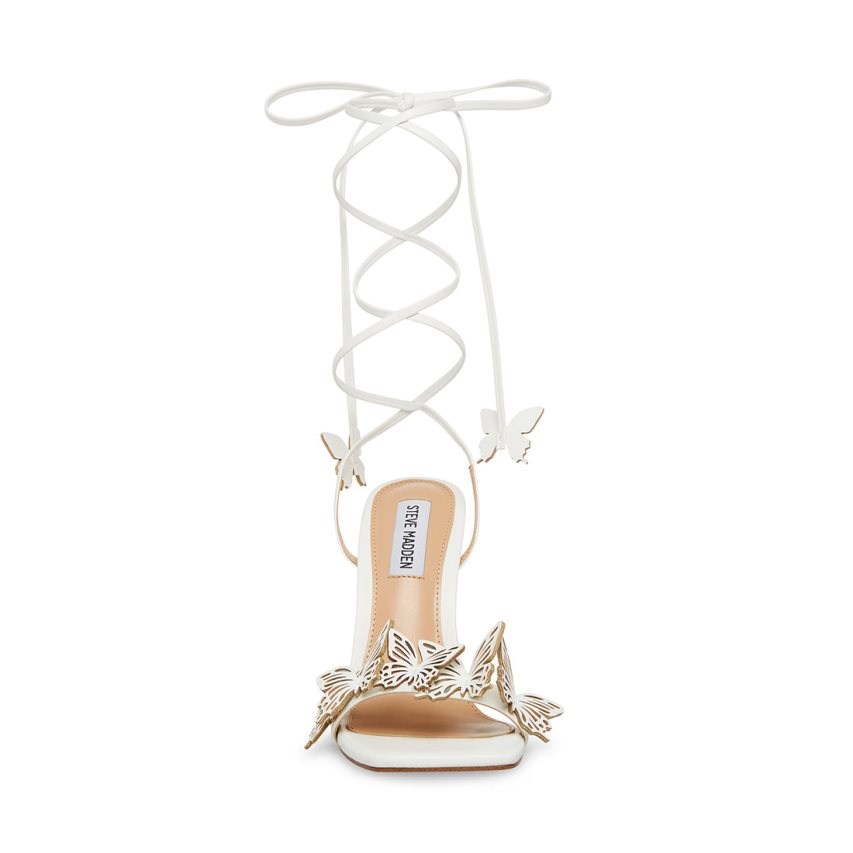 Sandalias Tacones Steve Madden Utopia Mujer Blancas | ES WN39S8